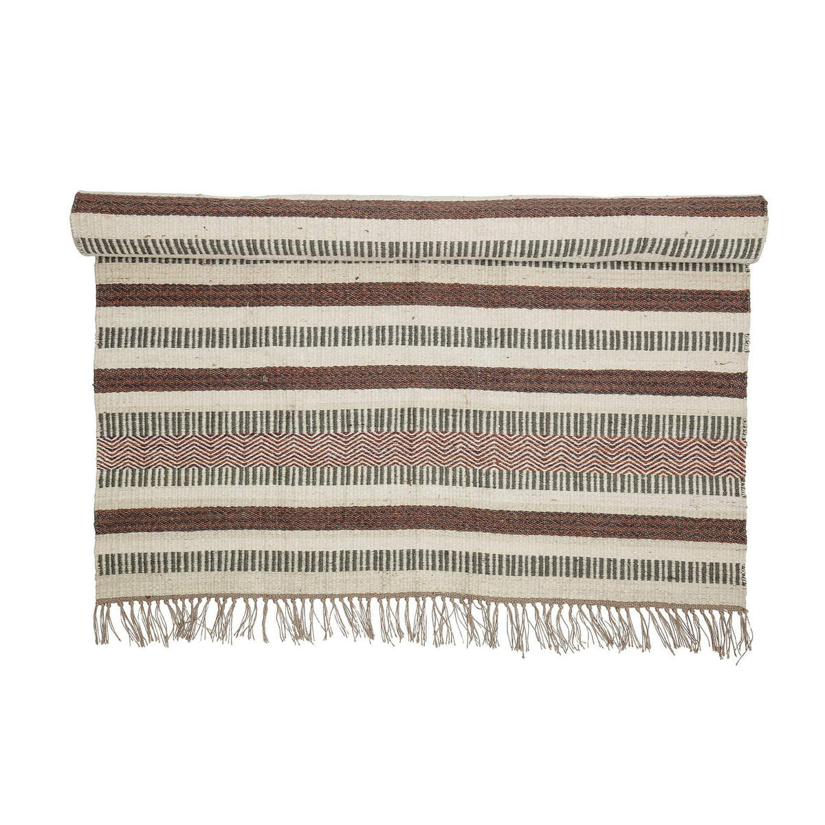 LÄUFER aus Jute mehrfarbig 180/120 cm - Multicolor, Textil (120/180cm) - Bloomingville