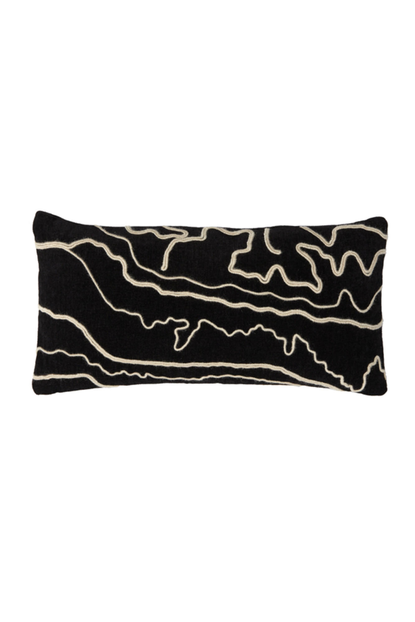 DEKOKISSEN Castro Schwarz 60/30/10 cm - Schwarz, Textil (30/60cm) - Light & Living