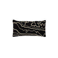 DEKOKISSEN Castro Schwarz 60/30/10 cm - Schwarz, Textil (30/60cm) - Light & Living