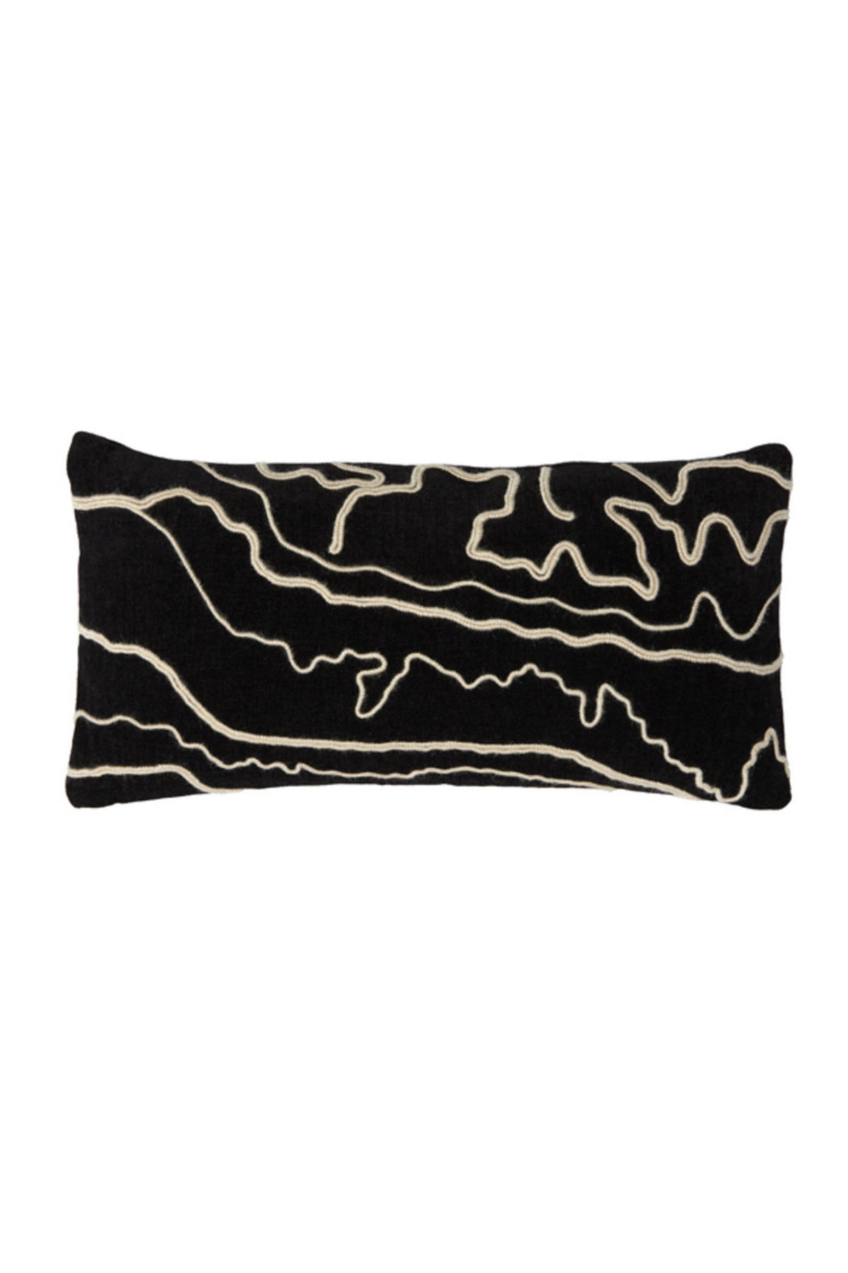 DEKOKISSEN Castro Schwarz 60/30/10 cm - Schwarz, Textil (30/60cm) - Light & Living
