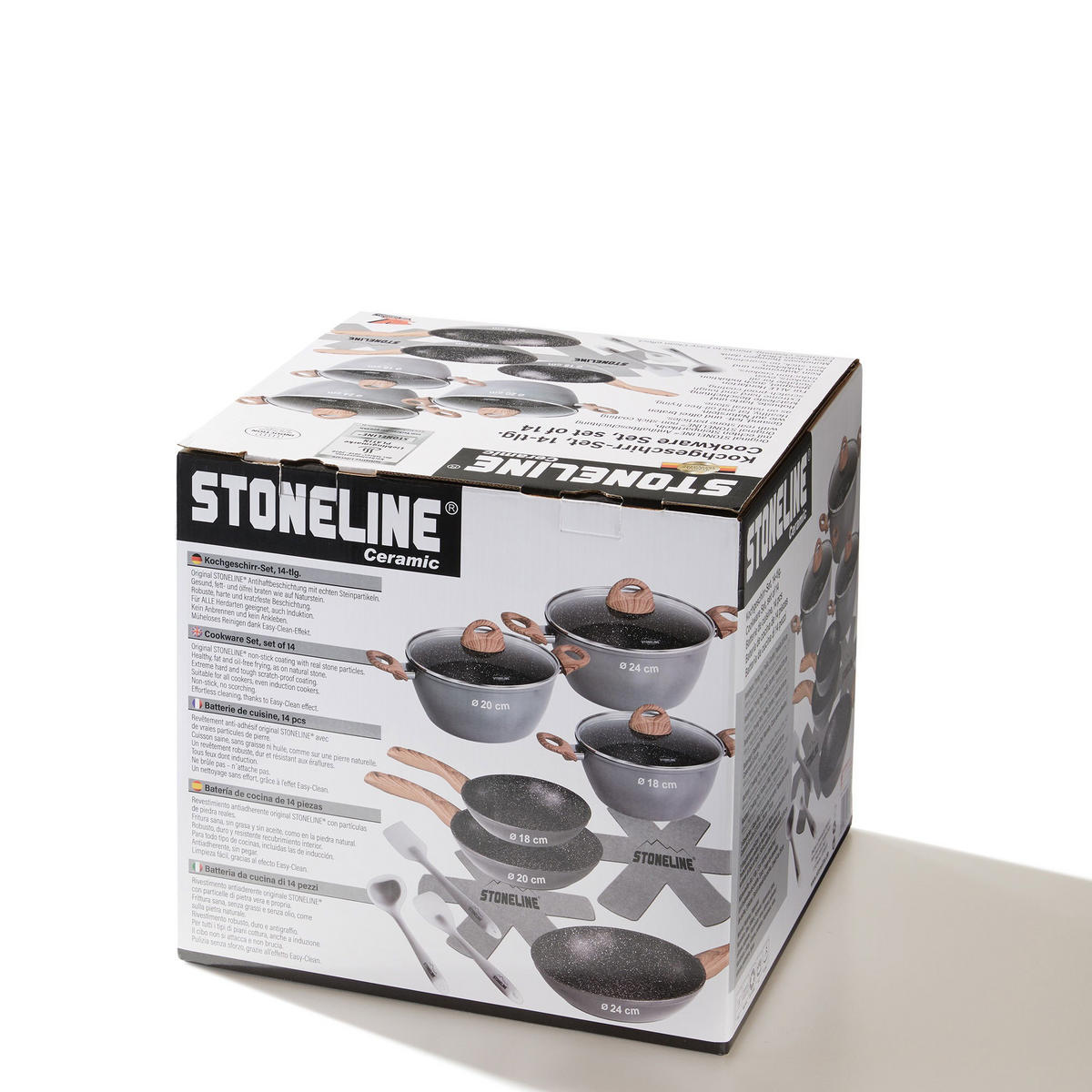 KOCHGESCHIRR-SET 14-TEILIG - Grau, Metall - Stoneline