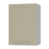 KÜCHENHÄNGESCHRANK Kvantum W2/50 Vanille Matt / Grau Matt 50 / 32,5 / 72cm - Creme/Grau, Holz/Holzwerkstoff (50/72/32.5cm) - Feldmann-Wohnen