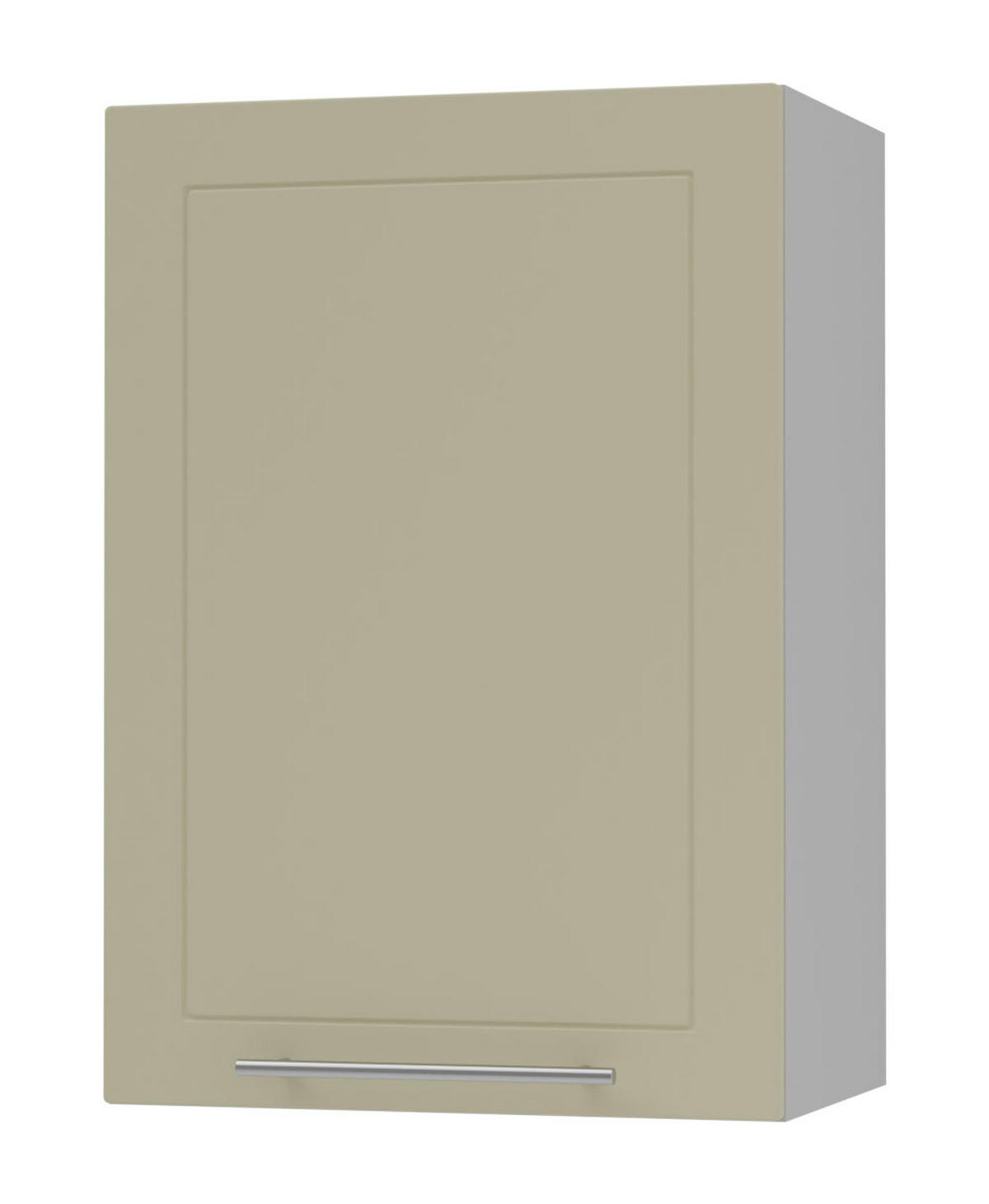 KÜCHENHÄNGESCHRANK Kvantum W2/50 Vanille Matt / Grau Matt 50 / 32,5 / 72cm - Creme/Grau, Holz/Holzwerkstoff (50/72/32.5cm) - Feldmann-Wohnen