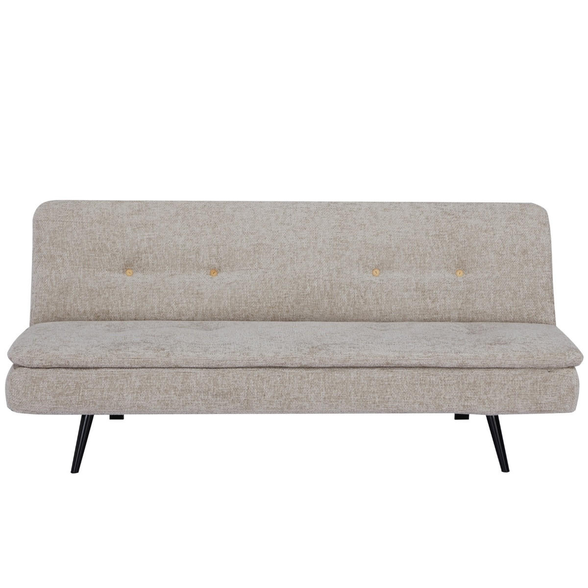 SCHLAFSOFA 3-Sitzer aus Stoff, Beige - Beige, Textil (87/80/179cm) - Giga Meubel