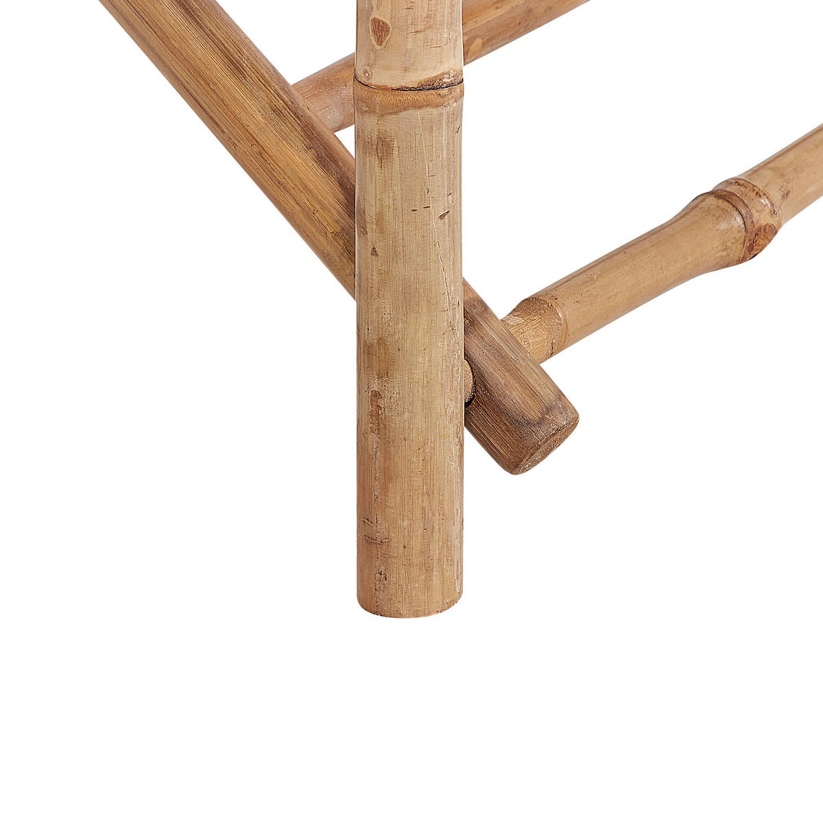 GARTENSTUHL 2er-Set Massivholz cremeweiß Molise - Hellbraun, Holz (58/86/45cm) - Beliani