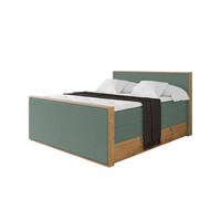 BOXSPRINGBETT LOLLI9 -Z-KING 160x200 - H3/H4 Grün - Grün, Holzwerkstoff (160/200cm) - ALTDECOR