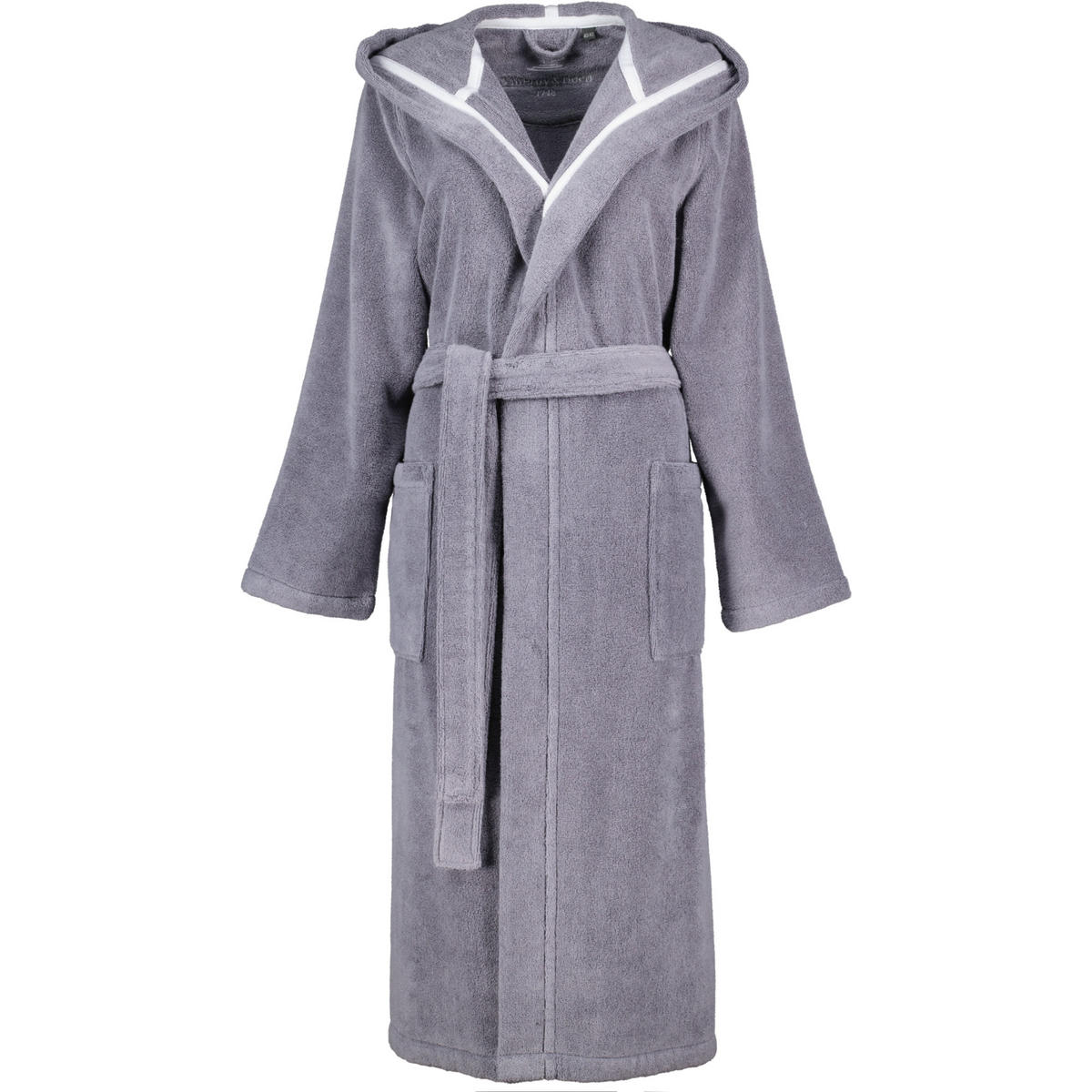 BADEMANTEL DAMEN KAPUZE 2521 SHADOW-GREY - 77 - Grau, Textil (XLnull) - Zöllner