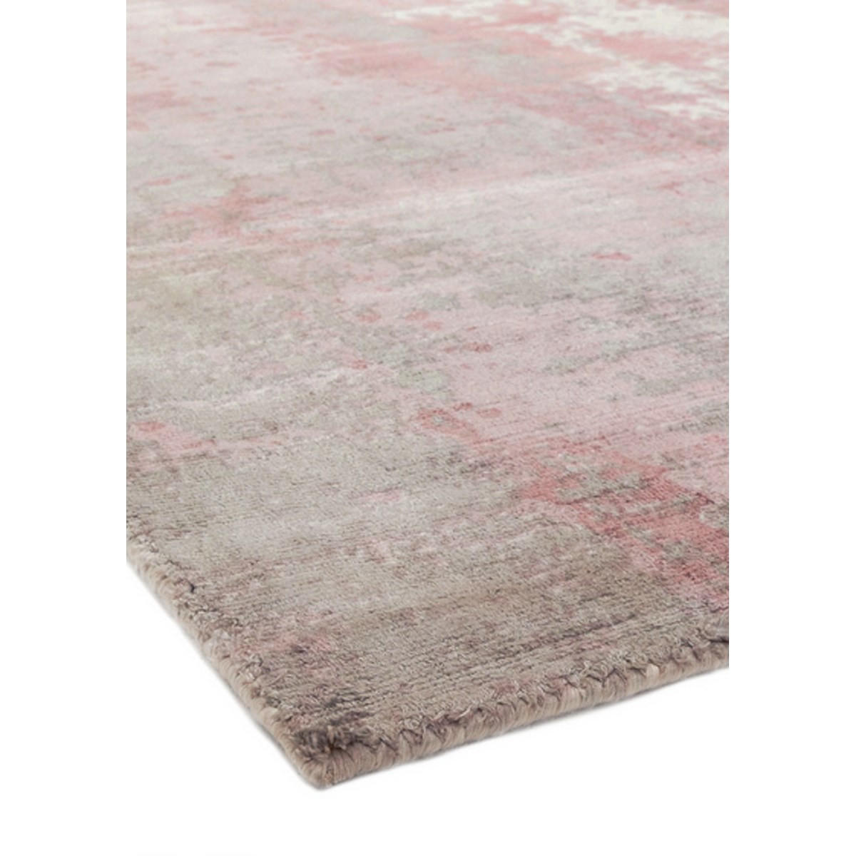 TEPPICH Moderner handgefertigter für Wohn- und Schlafzimmer von BYGAT Rosa 200 x 290 cm - Pink, Textil (200/290cm) - Novatrend