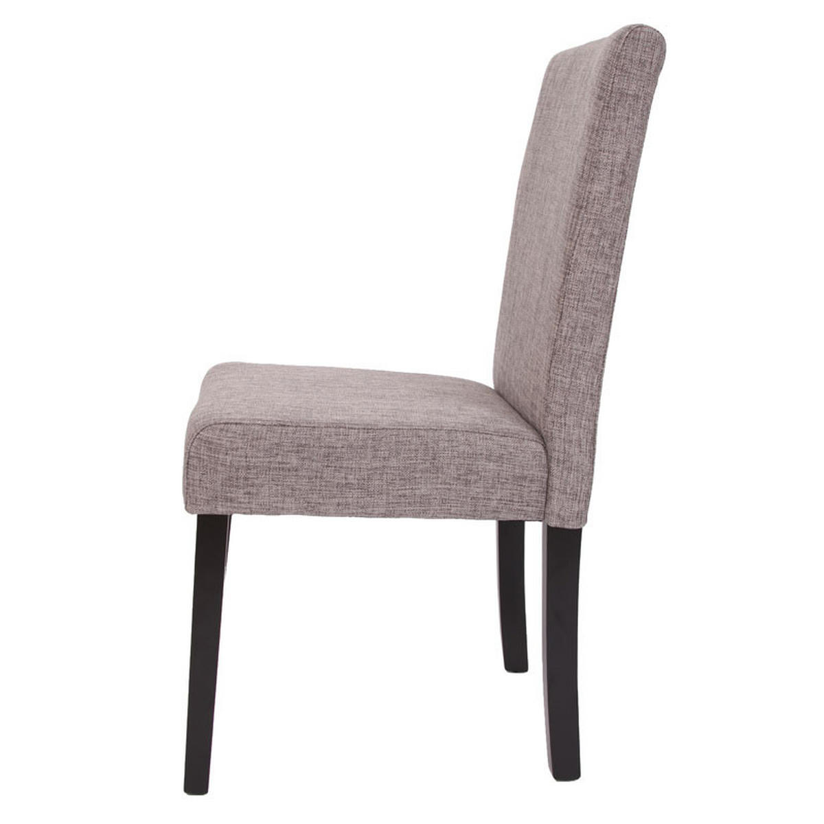 ESSZIMMERSTUHL Grau, Dunkelbraun 4er-Set - Dunkelbraun/Grau, Textil (43/90/56cm) - Jamb