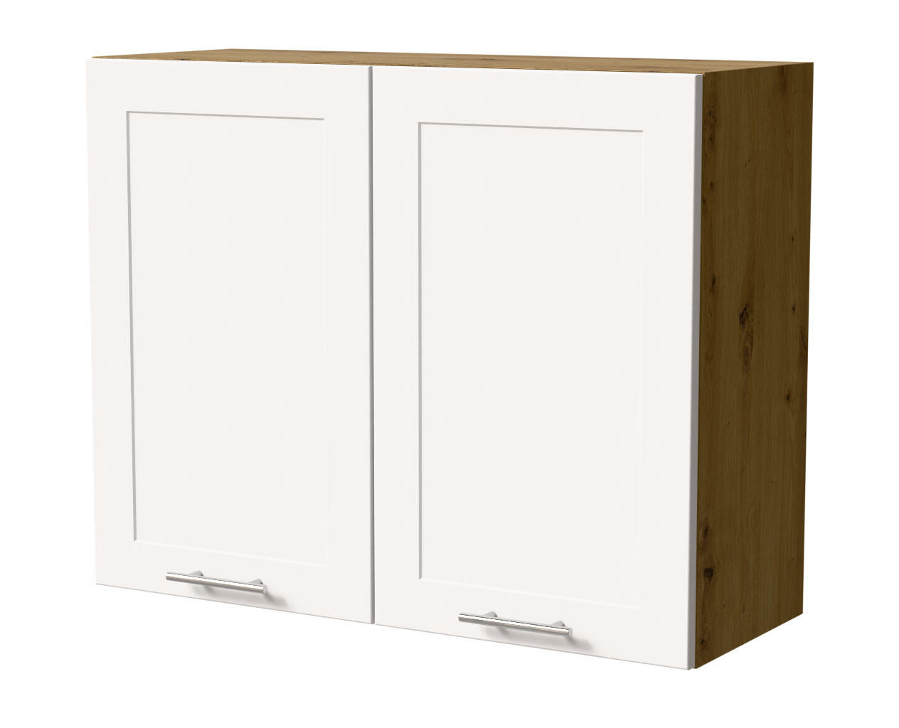 HÄNGESCHRANK Oslo W3/90 Eiche Artisan / Weiß Matt 90 / 32,5 / 72cm - Eiche Artisan/Weiß, Holz/Holzwerkstoff (90/72/32.5cm) - Feldmann-Wohnen