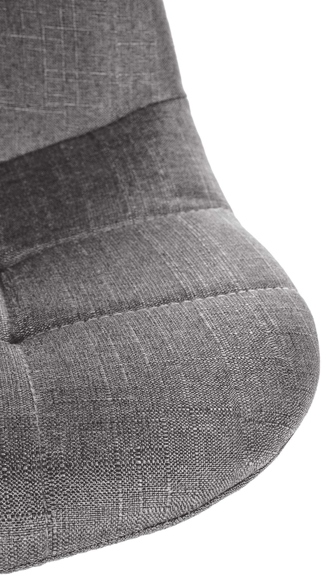 BARHOCKER Metall grau - Grau, Textil/Metall (47/99/56cm) - CLP