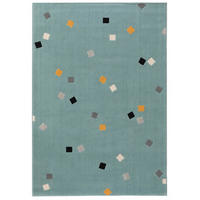 KINDERTEPPICH Juno Türkis 120x170 cm - Türkis, Kunststoff (120/1cm) - KUNSTLOFT