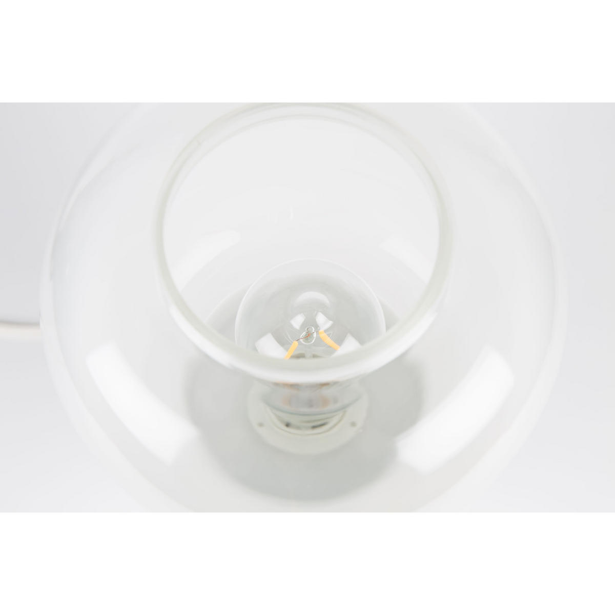TISCHLAMPE Moody Weiß - Weiß, Glas (20/20/29.5cm) - Zuiver