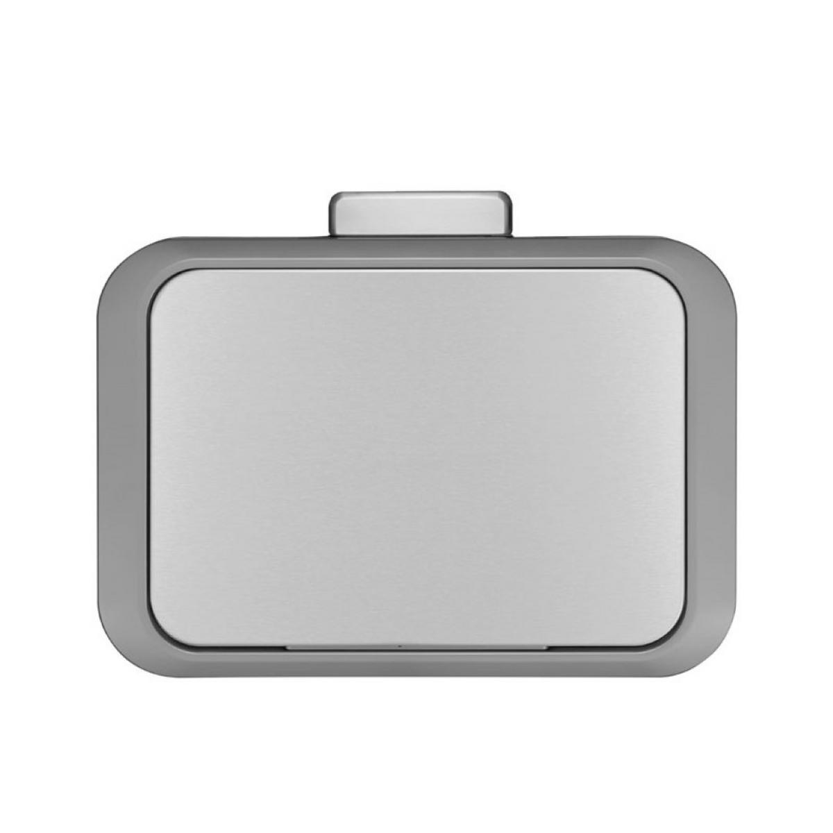 MÜLLEIMER Rechteckiger Aus Gebürstetem Edelstahl 45 Liter Silber - Silberfarben, Metall (43.5/65.2/33.5cm) - PROREGAL