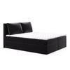 BOXBETT Egro - 180x200 - schwarz (Kronos 07, Velvet) - Schwarz, Holz/Holzwerkstoff (180/200cm) - Sofnet