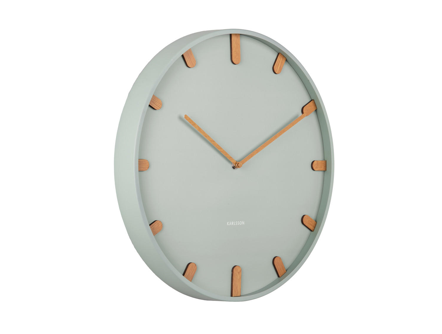 Karlsson Wanduhr Grün 40x40x4.5 cm