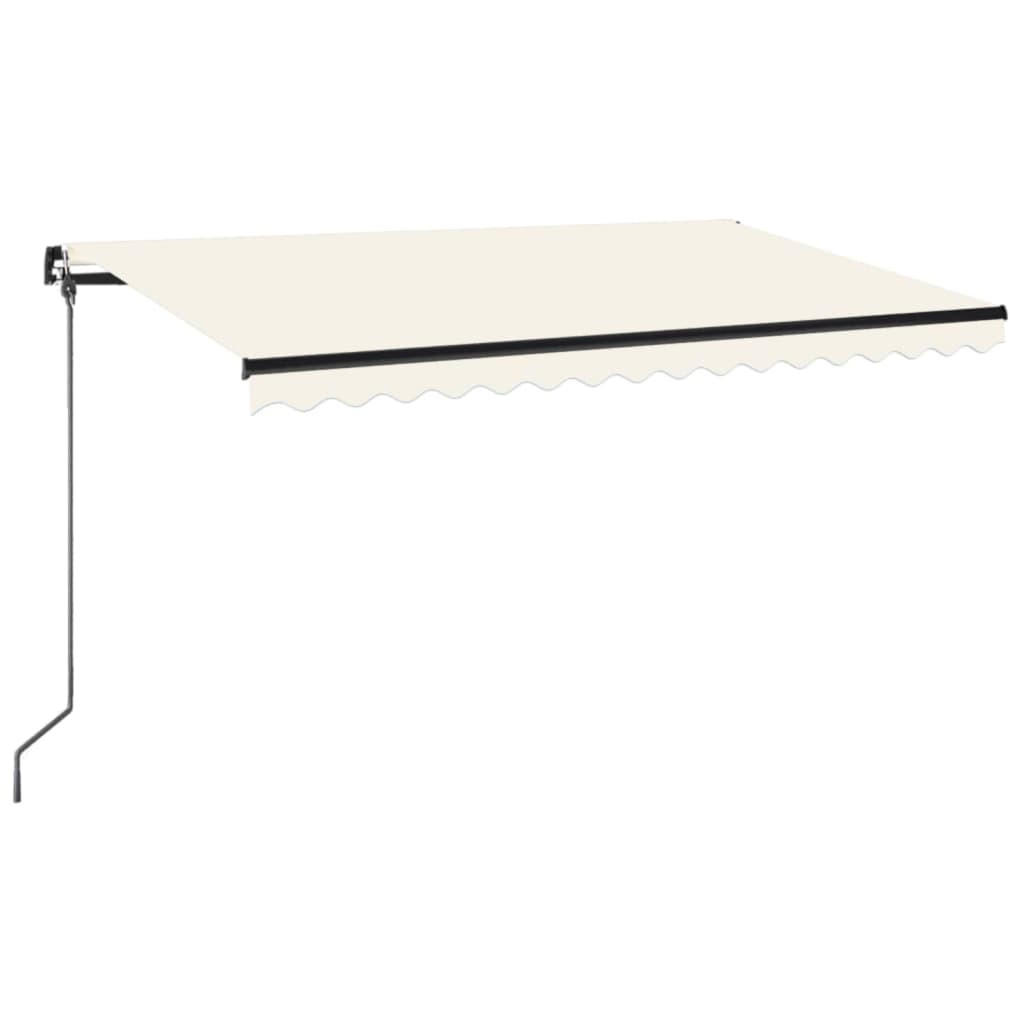 MARKISE Manuell Einziehbar 400x350 cm Creme - Creme, Metall (400/1/400cm) - furnicato