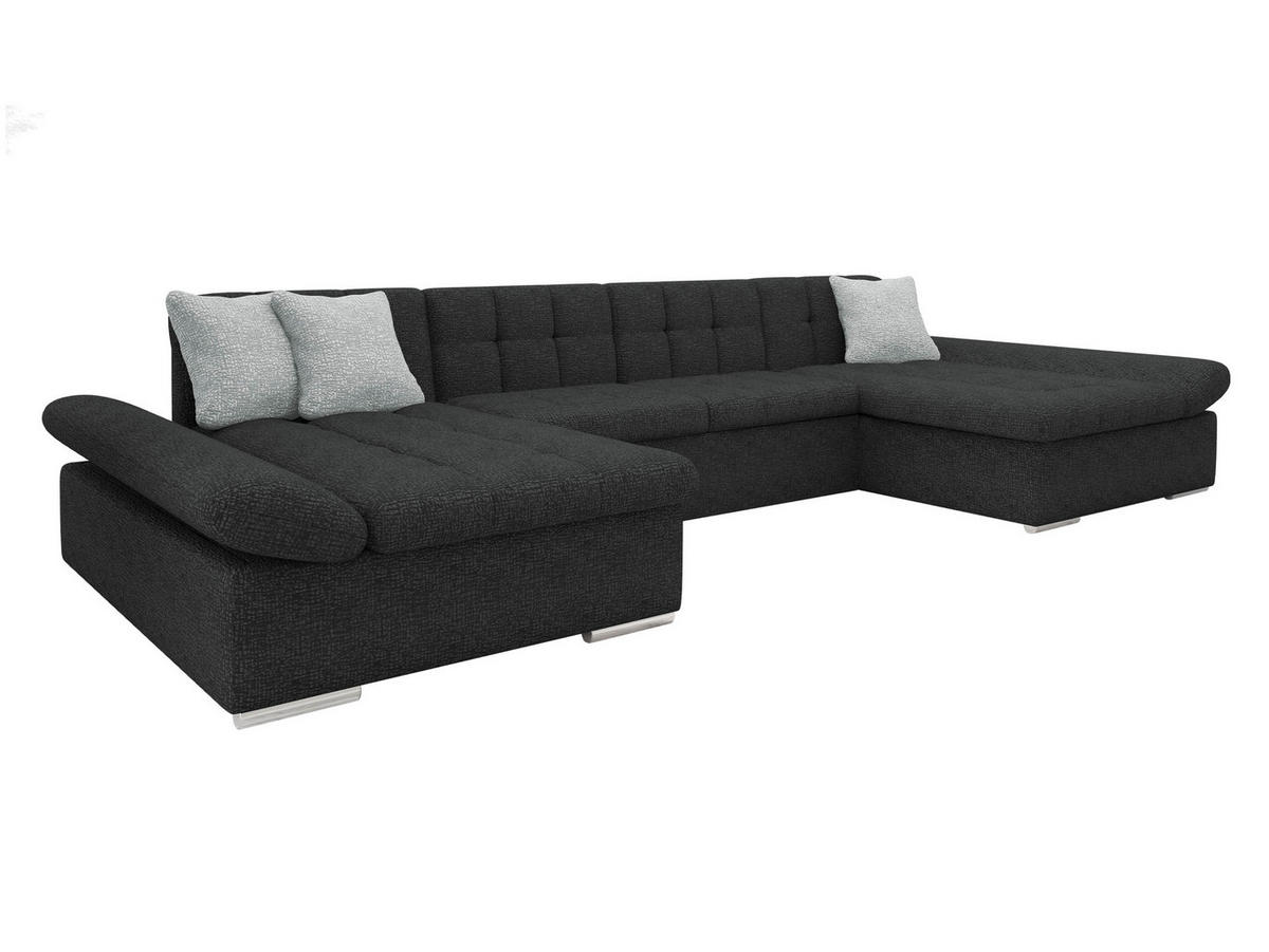 WOHNLANDSCHAFTEN Alia Premium - Dunkelgrau, Holz/Textil (360/75/160cm) - MIRJAN24