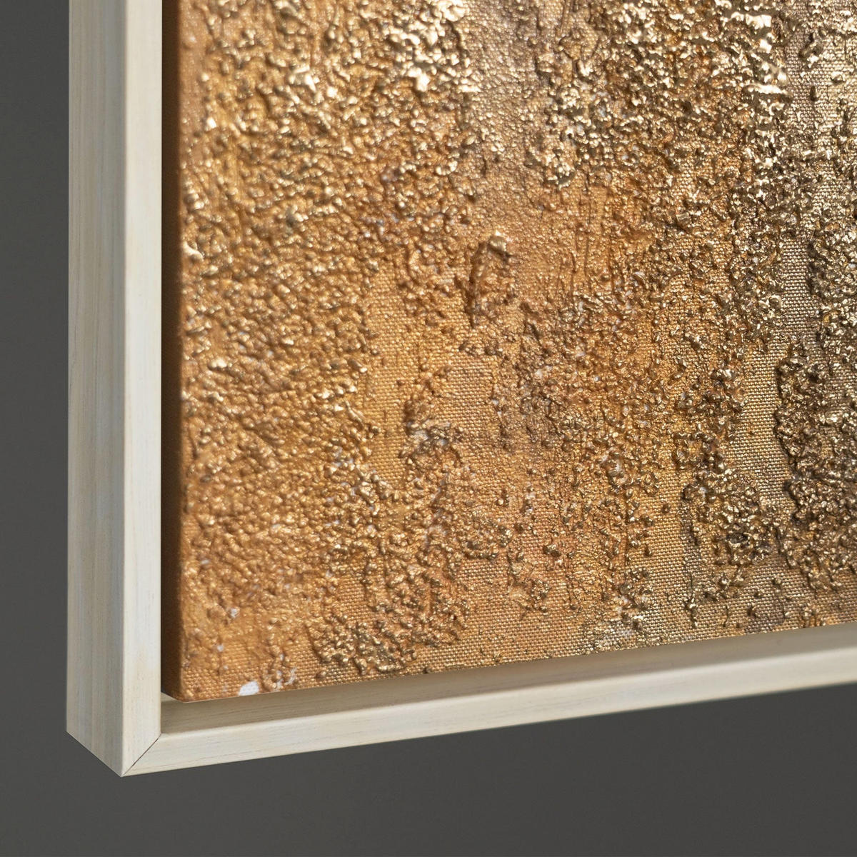GEMÄLDE Honigdunst Schattenfugenrahmen Beige 140x100 cm - Beige, Holz (140/100cm) - YS-art gallery