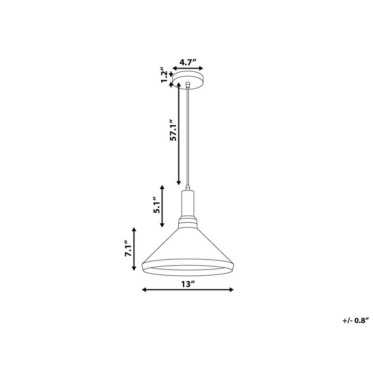 HÄNGELEUCHTE Liard 33/33/179 cm - Weiß, Metall (33/33/179cm) - Beliani