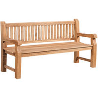 GARTENBANK Teakbank Degad Holz Teak Holzbank 180cm - Teakfarben, Holz (180/93/61cm) - DELUKE