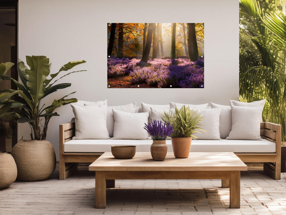 GARTEN-POSTER 120x80 cm Gartendeko: Wald - Braun, Kunststoff (120/80/2cm) - artissimo