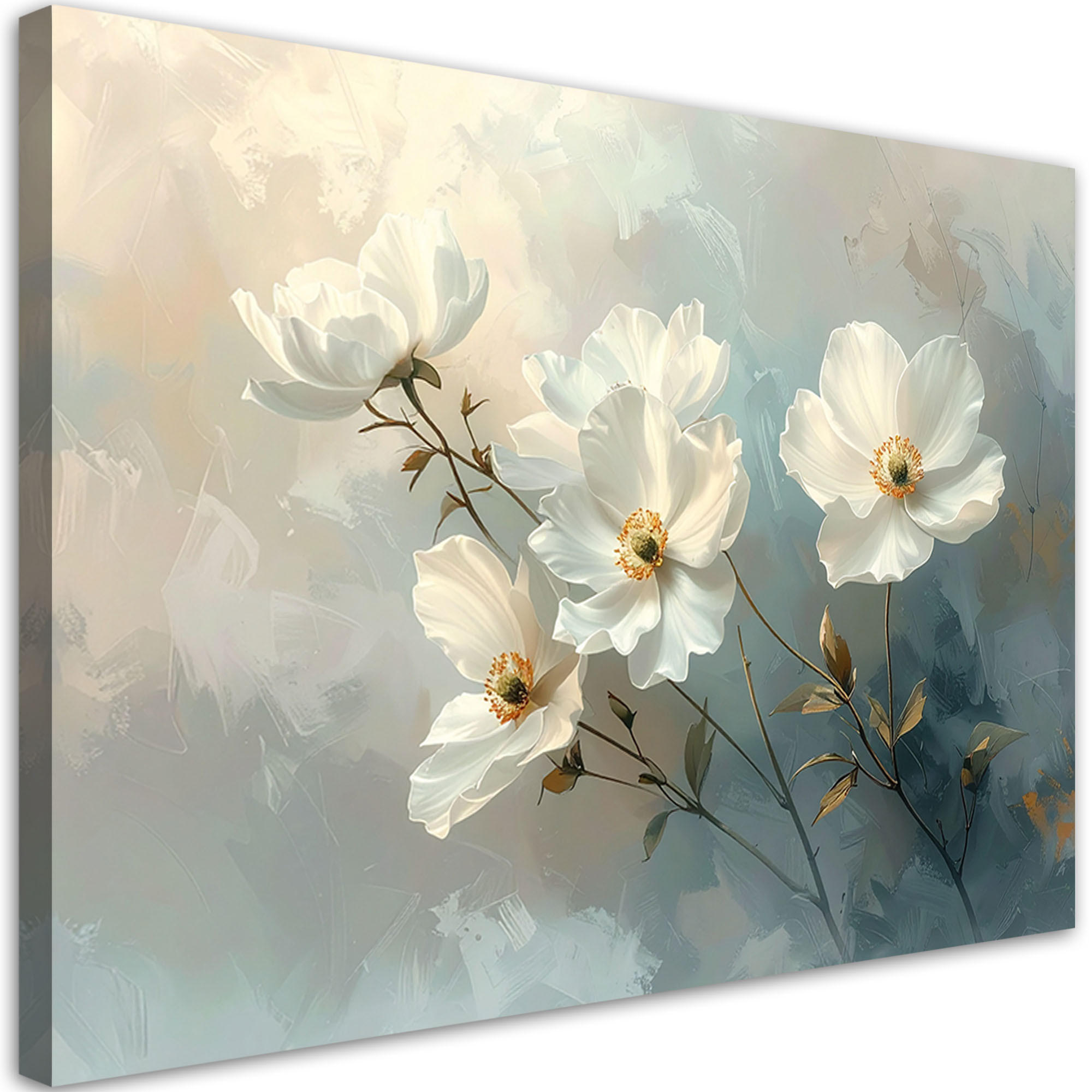 Feeby Wandbild, Weiß 120x80 cm