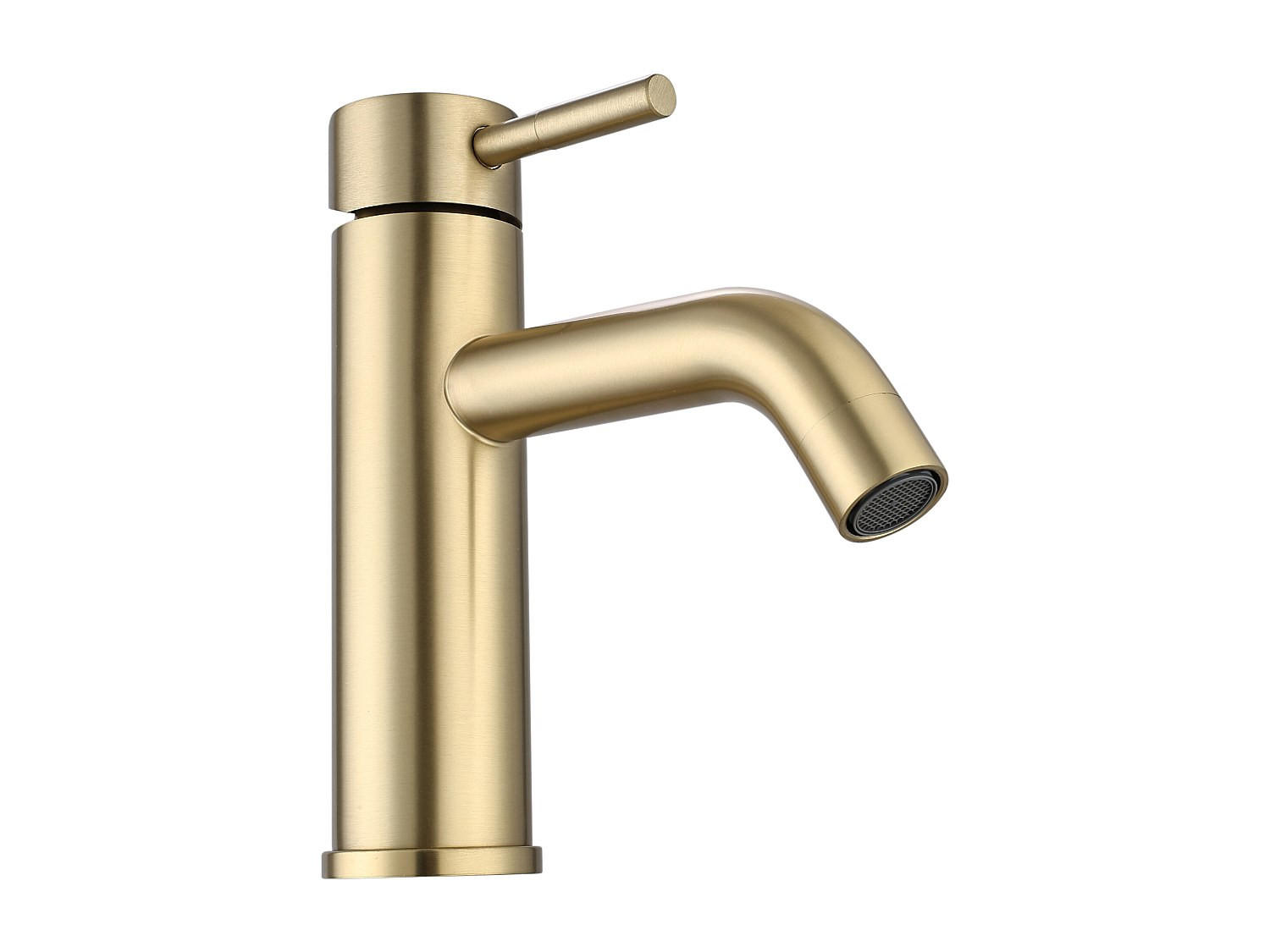 WASCHTISCHARMATUR - 16 cm x 4.9 cm - metall - goldfarben Salavan - Goldfarben, Metall (16/17.3/4.9cm) - Vente-Unique