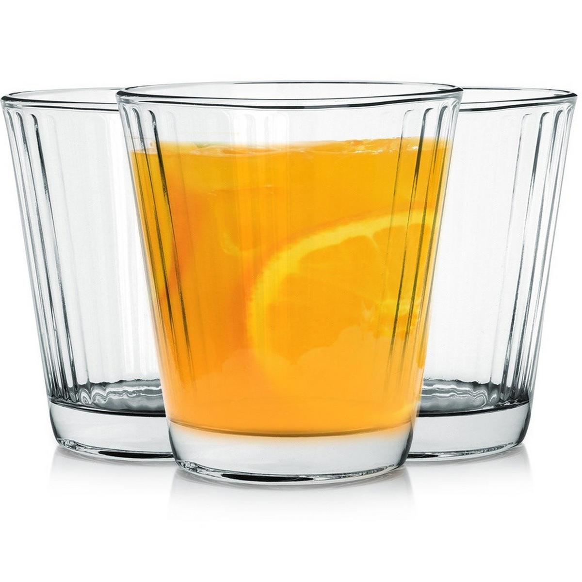 TRINKGLAS-SET klassisch 3er-Pack transparent - Klar, Glas - Excellent Houseware