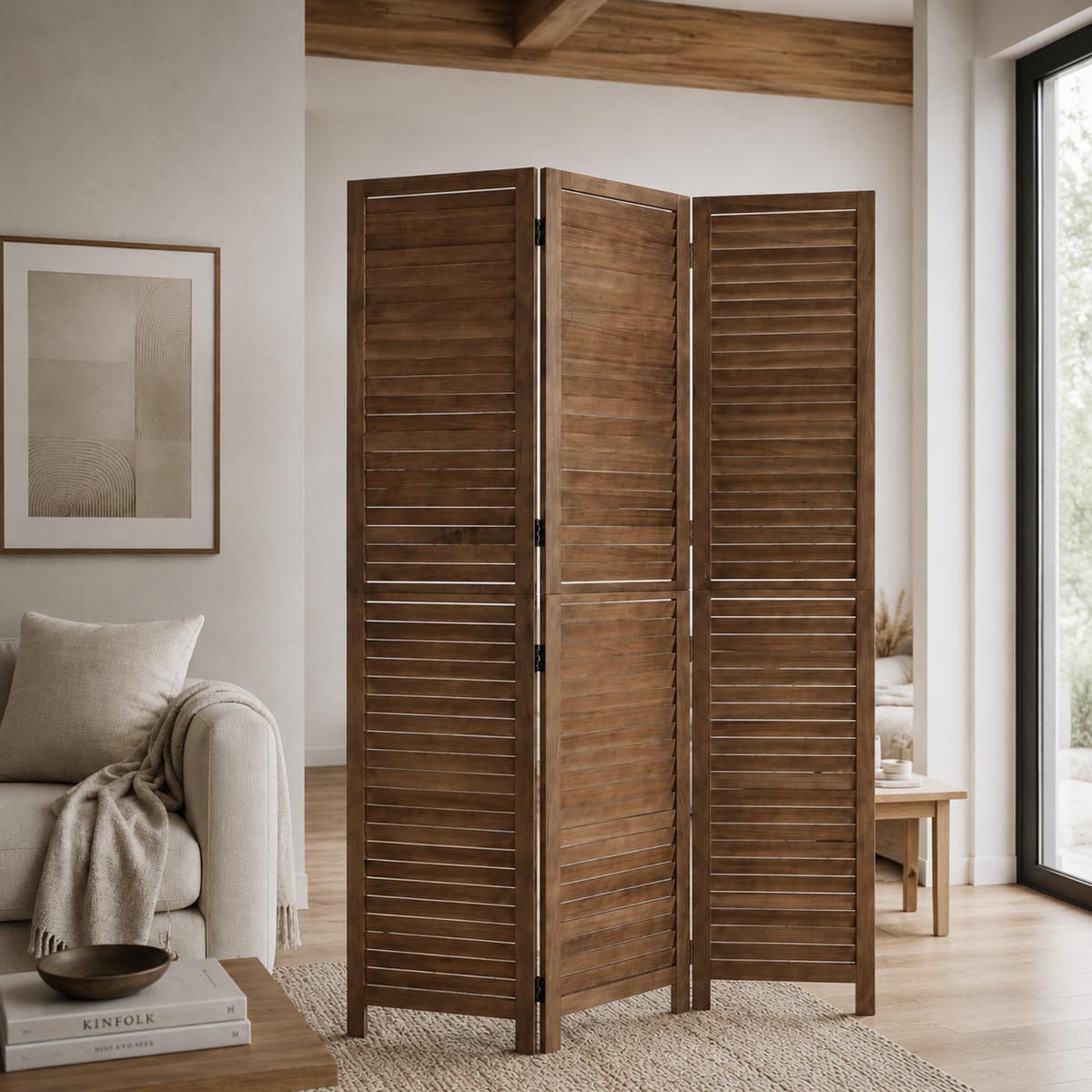 PARAVENT C30B Braun - Braun, Holz (120/180/6cm) - MCW