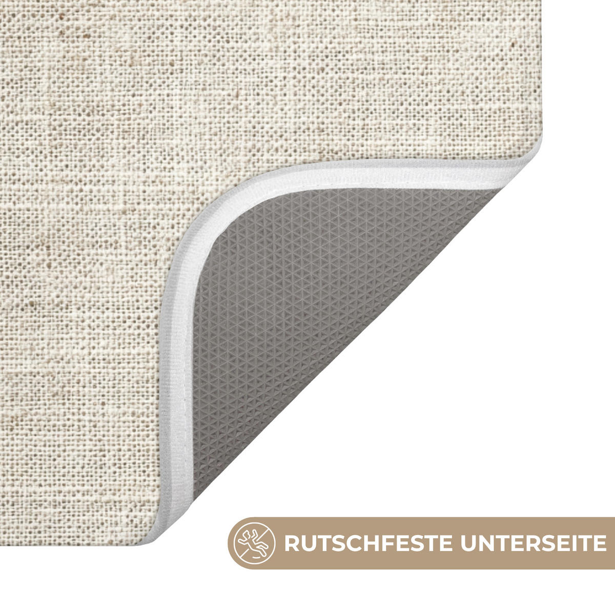 KOUPELNOVÁ PŘEDLOŽKA Povlečení - Textura - Béžová 90x60 cm - béžová, textil/plast (90/60cm) - OnlyWow