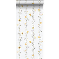TAPETE Blumen 53 cm x 10 m - Gelb, Papier (53/1000cm) - Sanders & Sanders