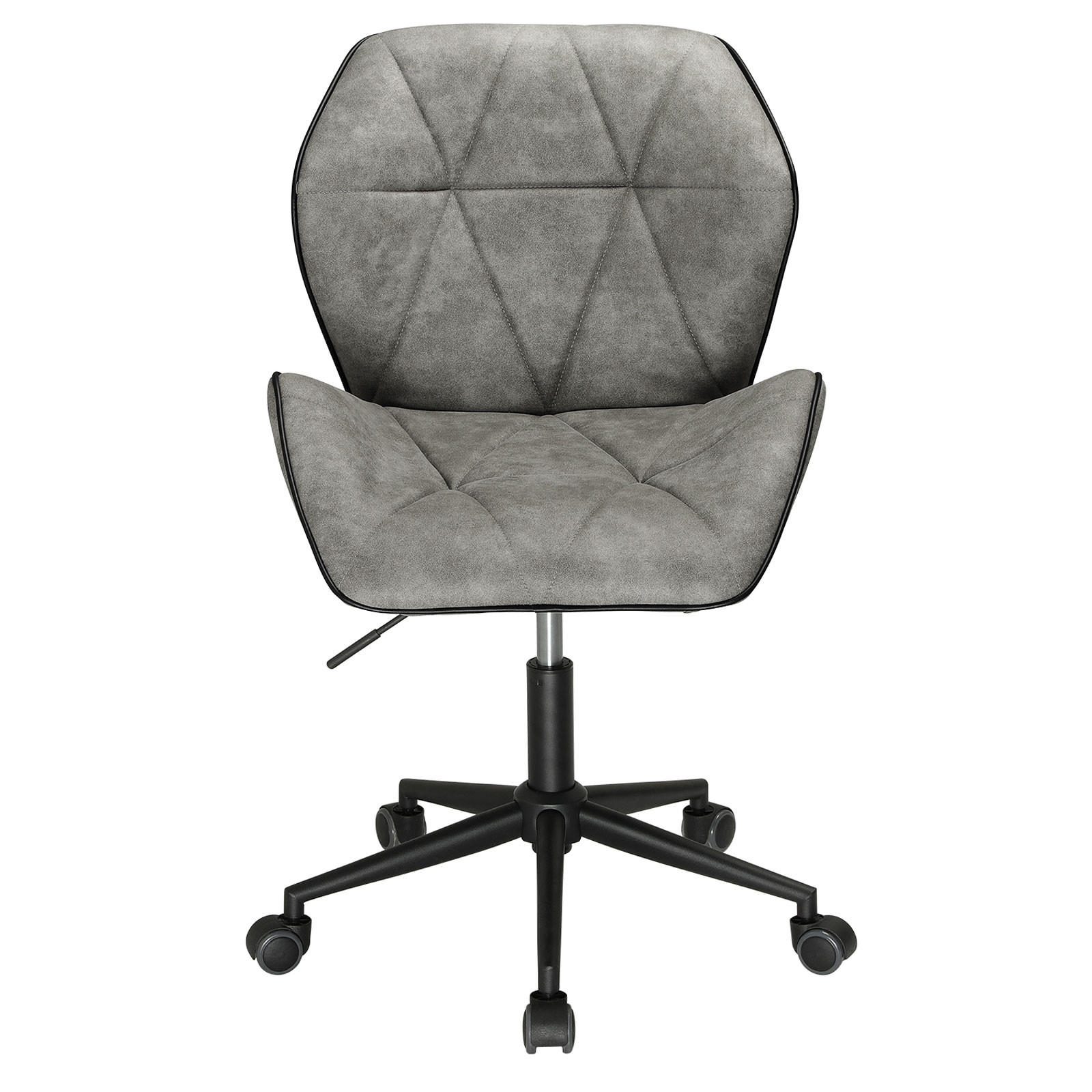SCHREIBTISCHSTUHL Diamant Steppung Hellgrau - Grau, Textil (57/76/54cm) - SVITA