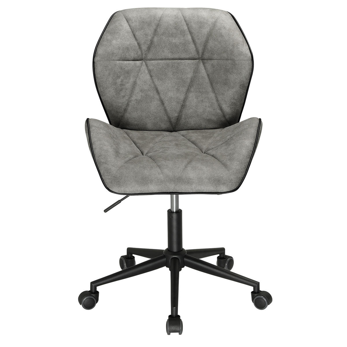 SCHREIBTISCHSTUHL Diamant Steppung Hellgrau - Grau, Textil (57/76/54cm) - SVITA