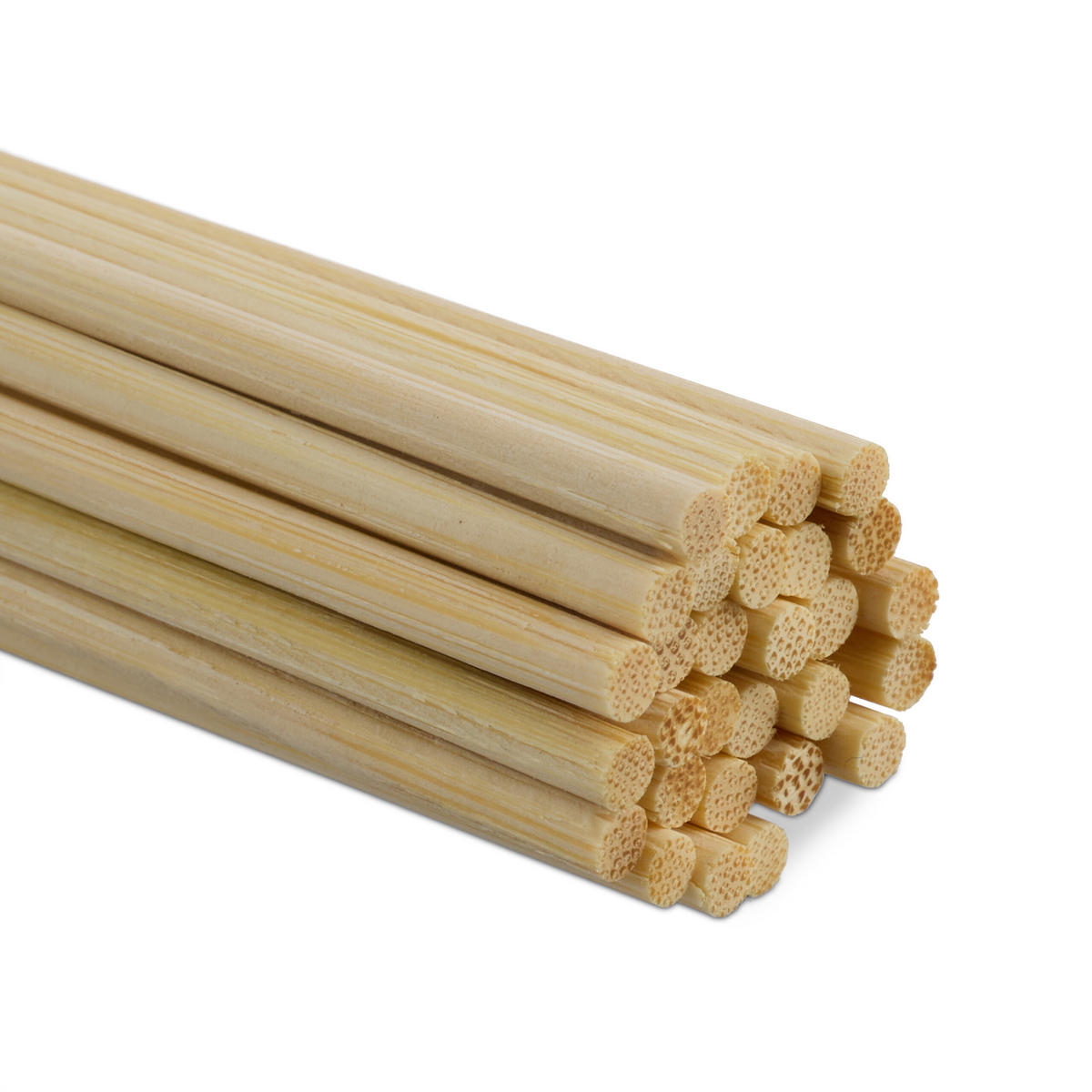 200XBAMBUSOVÉ tyče - svetlohnedá, drevo (0.5/30/0.5cm) - Relaxdays