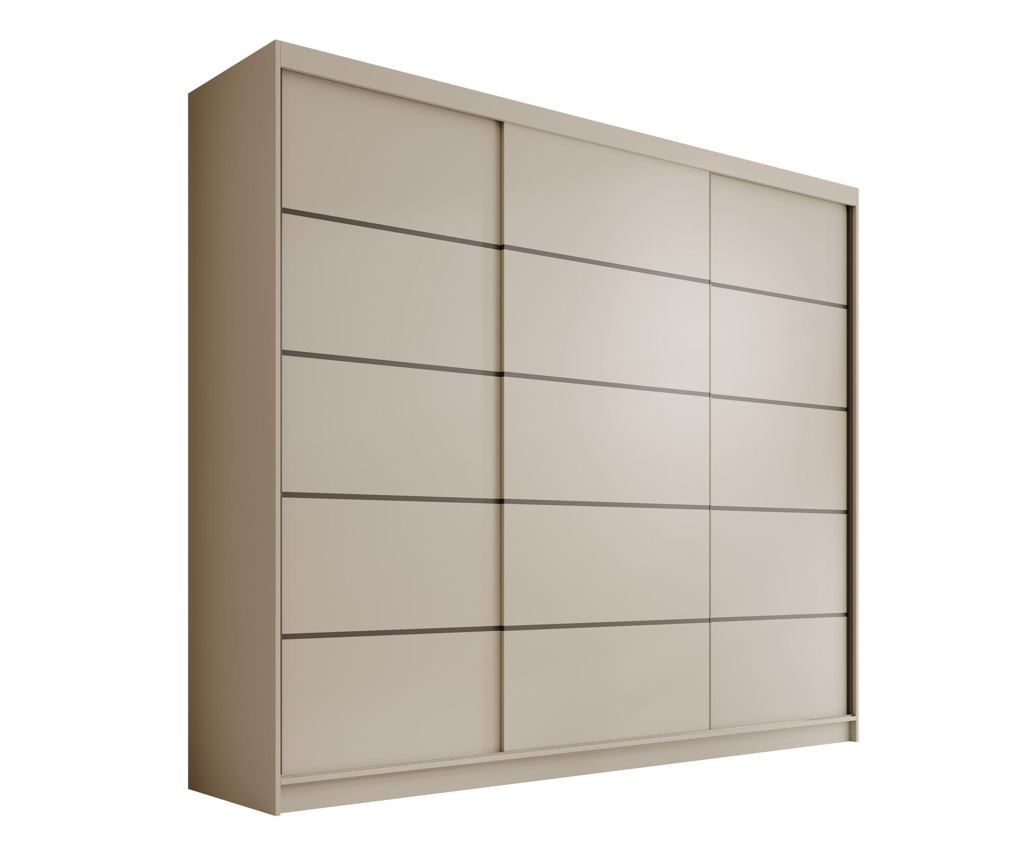 SCHIEBETÜRENSCHRANK Velora 250 – Kaschmir - Kaschmir, Holzwerkstoff (250/215/58cm) - Möblo