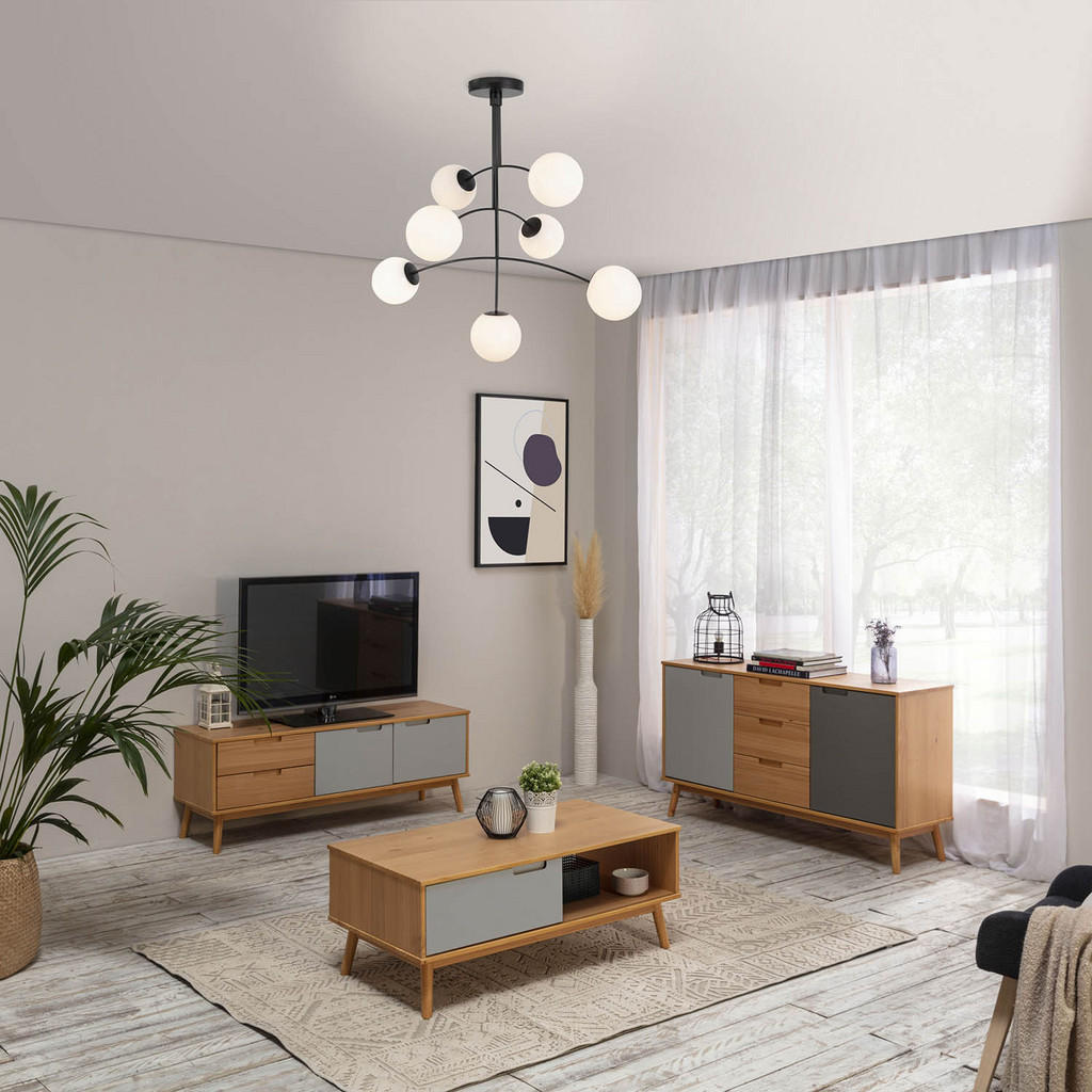 Thumbnail - VS Venta-stock Couchtisch, Honigeiche, Holz, 110x55x42 cm, Wohnzimmer, Wohnzimmertische, Couchtische