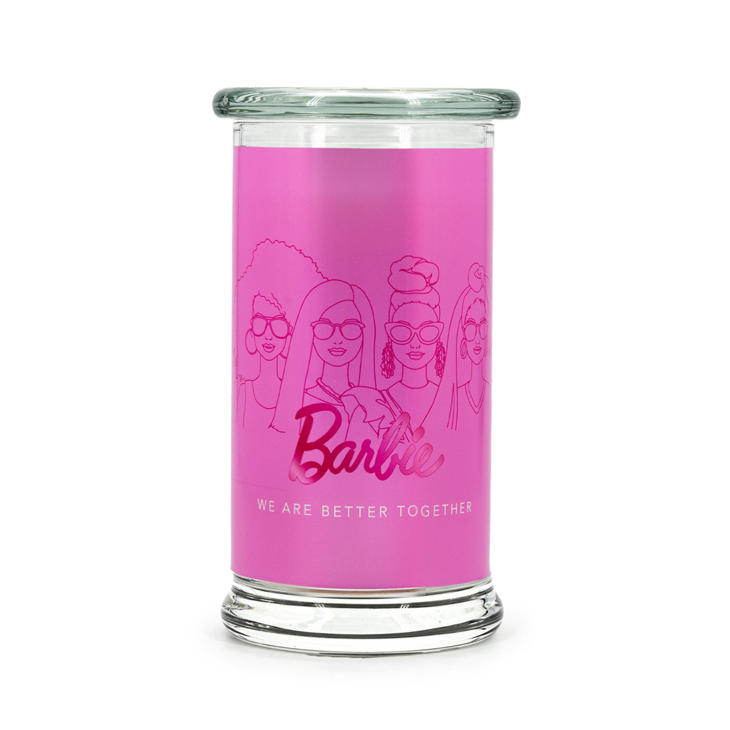 Barbie VONNÁ SVÍČKA Transparentní sklo sójový vosk 400 g Better Together