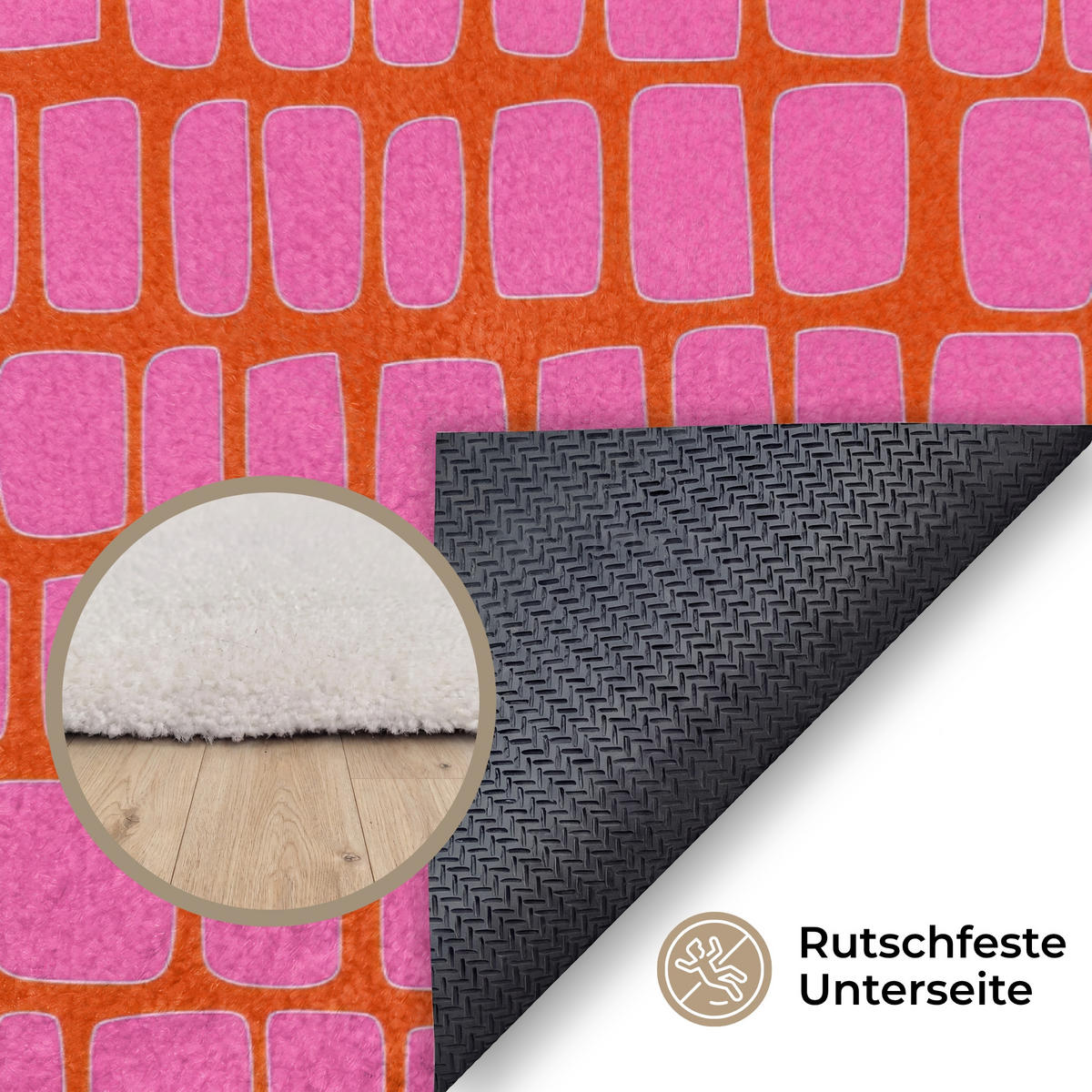 KOBERCE - Organic - Mriežka - Ružová - 200x140 cm - pink, textil/plast (200/0.4cm) - OnlyWow