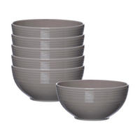 MÜSLISCHALEN Levi Grau ø 15 cm 6er Set - Grau, Keramik (15cm) - Ritzenhoff Breker