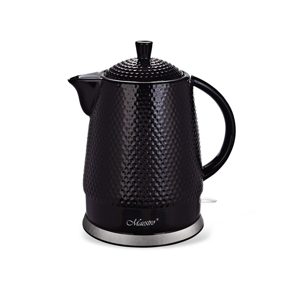 WASSERKOCHER ELEKTRISCH Schwarz 22/16.5/25 cm MR069BLACK - Schwarz, Keramik (16.5/25/22cm) - Maestro 