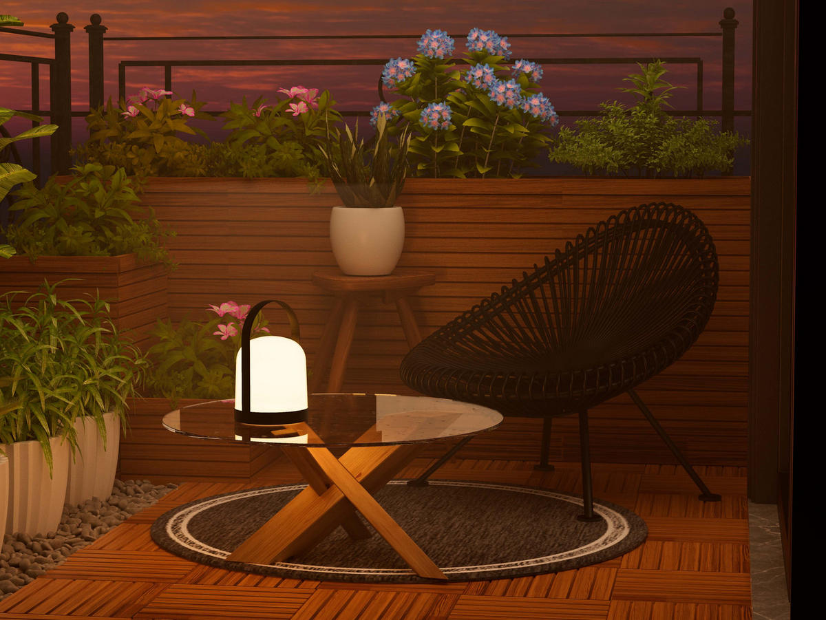 LED-BATTERIE-LATERNE - IP44 Spritzwassergeschützt für Innen und Außen in 3 Farben - Schwarz, Kunststoff (13.3/13.3/21.3cm) - Northpoint