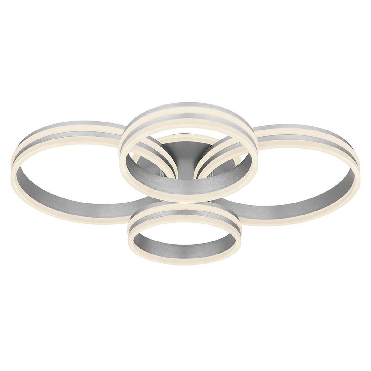 LED DECKENLEUCHTE Rubio Grau - Grau, Metall (85/65/14cm) - Globo Lighting