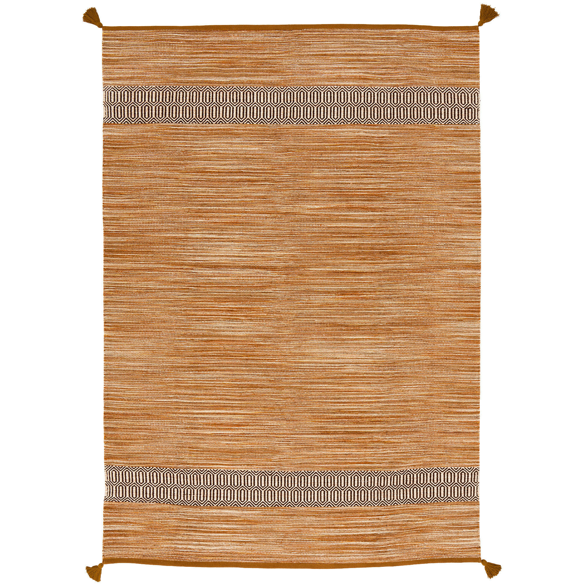 NATUR BAUMWOLLE TEPPICH KELIM TOSKANA - Beige, Textil (90/160cm) - Pergamon