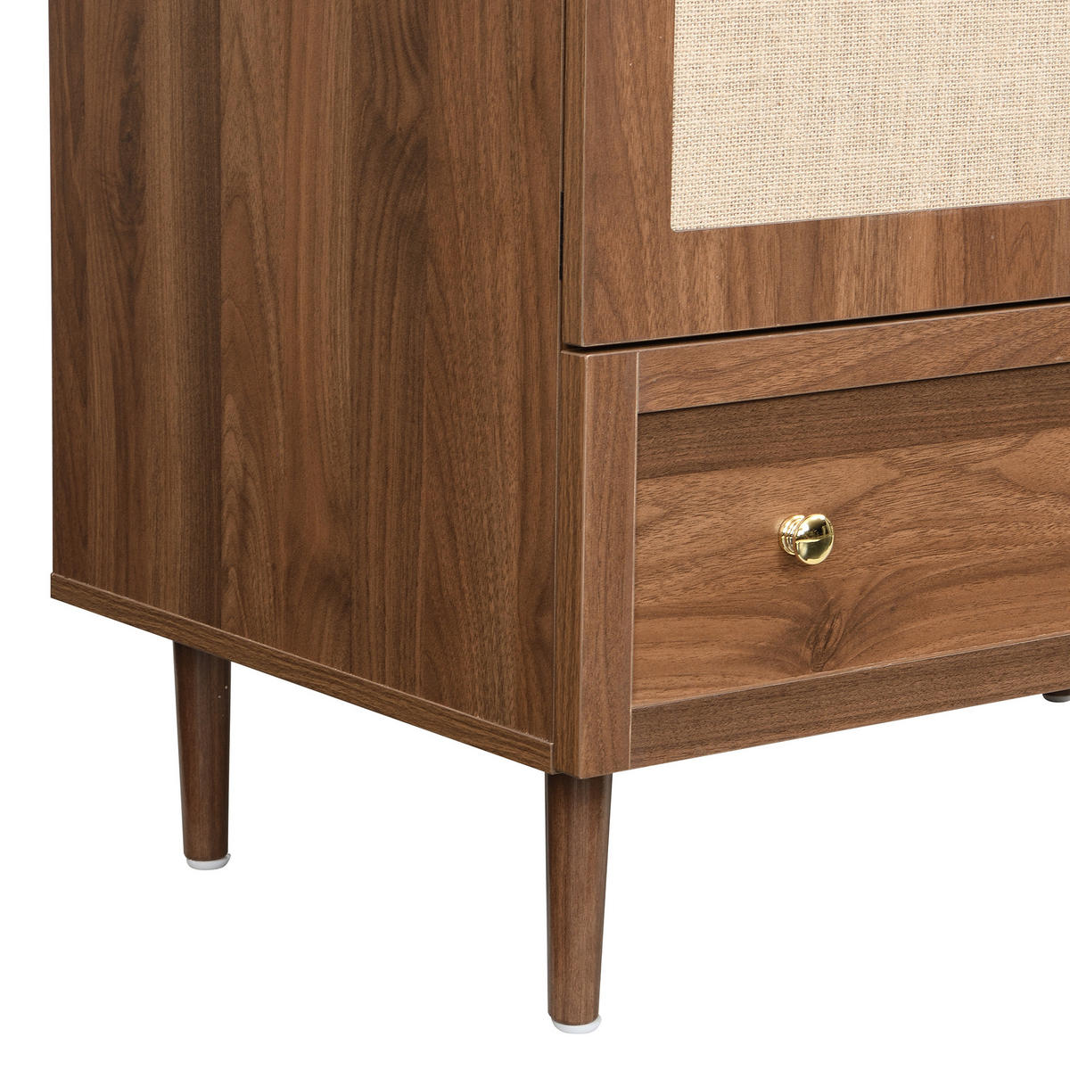 KLEIDERSCHRANK Holz Leinen Schubladen Stauraum modern - Naturfarben, Holzwerkstoff (50/175/79cm) - FLIEKS
