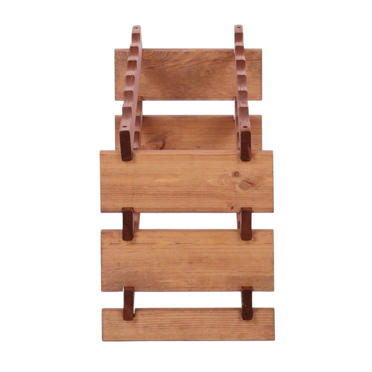 WEINREGAL VINOTECA FLEX PRO HxBxT 37x65x28cm 18 Flaschen auf 3 Fbenen Braun geölt - Braun, Holz (65/37/28cm) - PROREGAL