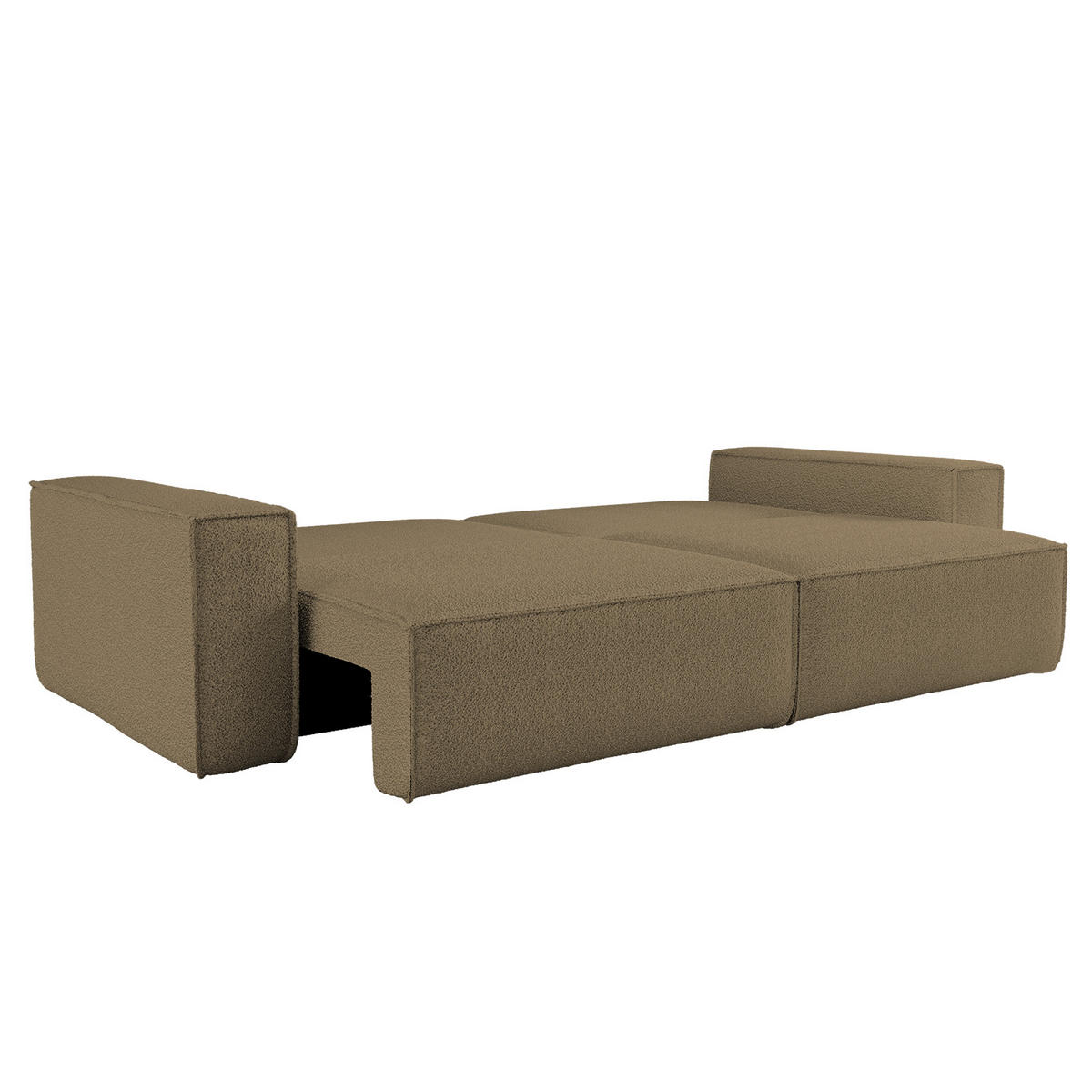 SCHLAFSOFA BEST mit Bettkasten Stoff Quelle Hellbraun - Hellbraun, Holz/Textil (246/83/98cm) - Kaiser Möbel