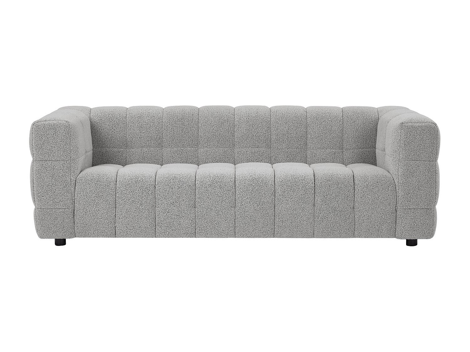 SOFA - 3 Personen - stoff - hellgrau Lerici - Hellgrau, Holz/Textil (213/72/89cm) - Vente-Unique