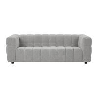 SOFA - 3 Personen - stoff - hellgrau Lerici - Hellgrau, Holz/Textil (213/72/89cm) - Vente-Unique