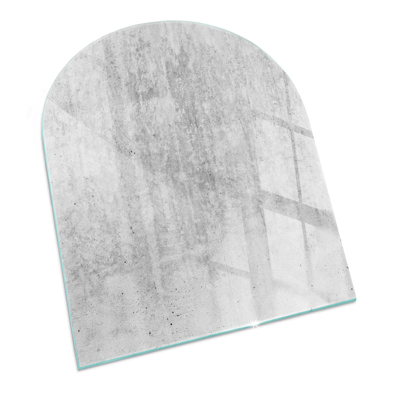 ArtPrintCave Glasplatte Grau 80x70x0.4 cm